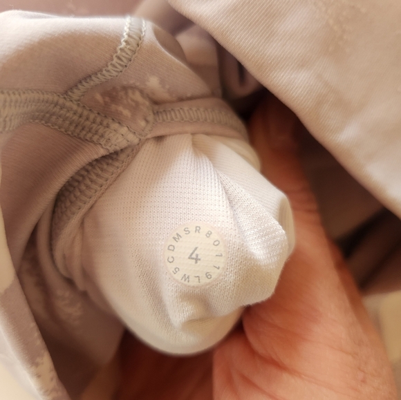 Lululemon Wunder Under HR Tight Mid Rise Gray Pattern Size 4 - Picture 4 of 7